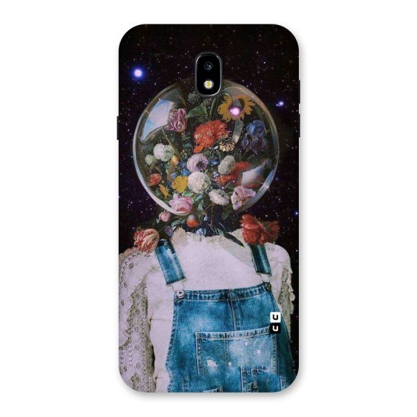 Flower Face Back Case for Galaxy J7 Pro