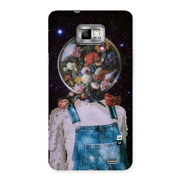 Flower Face Back Case for Galaxy S2