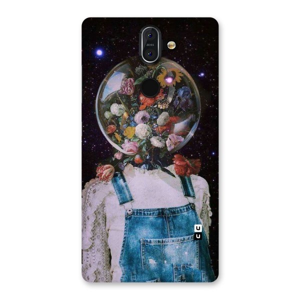 Flower Face Back Case for Nokia 8 Sirocco