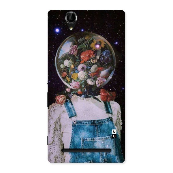 Flower Face Back Case for Sony Xperia T2