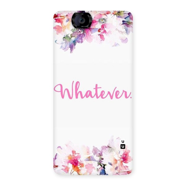 Flower Whatever Back Case for Canvas Knight A350