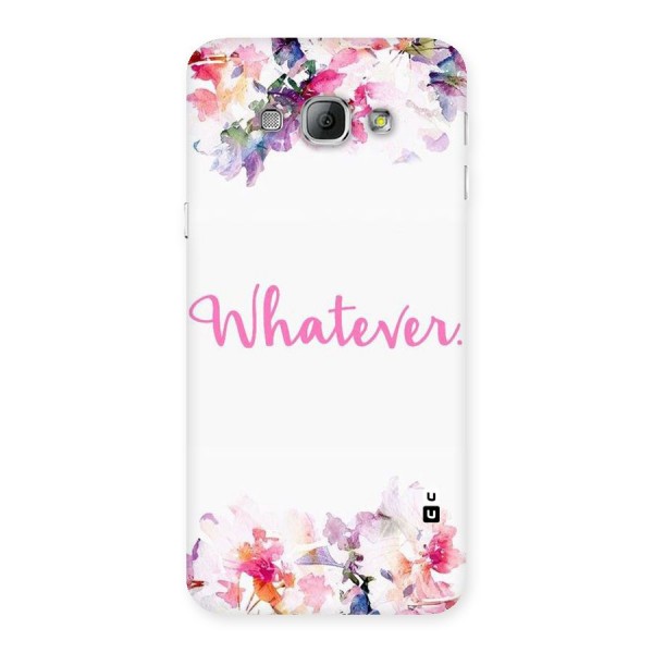 Flower Whatever Back Case for Galaxy A8