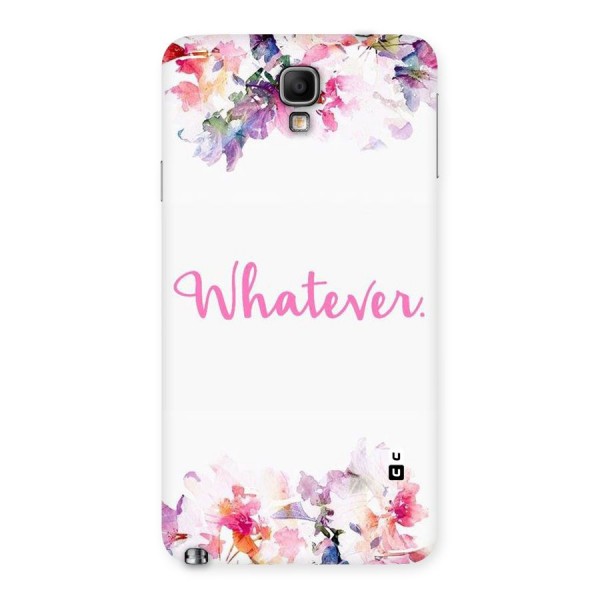 Flower Whatever Back Case for Galaxy Note 3 Neo