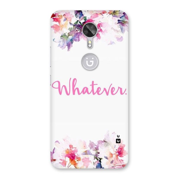 Flower Whatever Back Case for Gionee A1