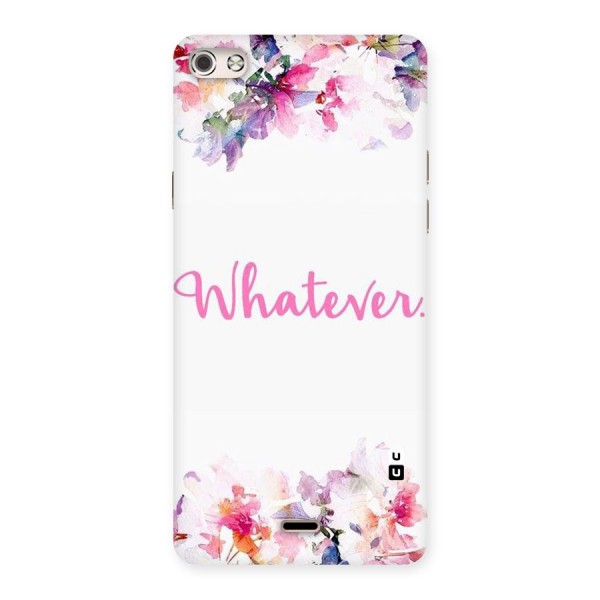 Flower Whatever Back Case for Micromax Canvas Silver 5