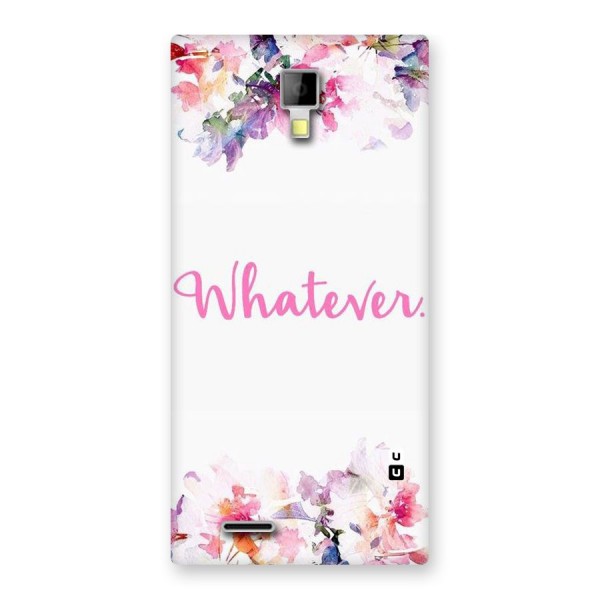 Flower Whatever Back Case for Micromax Canvas Xpress A99
