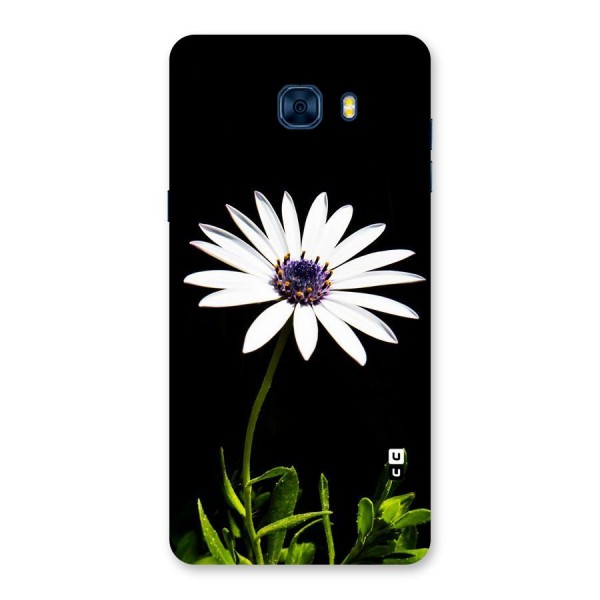 Flower White Spring Back Case for Galaxy C7 Pro