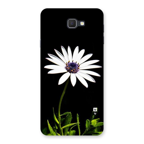 Flower White Spring Back Case for Galaxy On7 2016