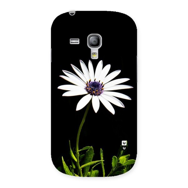 Flower White Spring Back Case for Galaxy S3 Mini