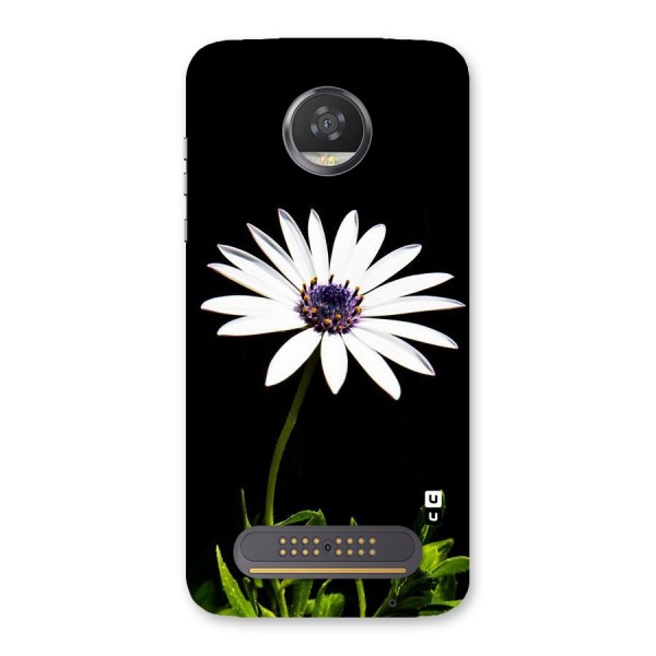 Flower White Spring Back Case for Moto Z2 Play