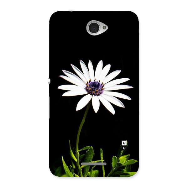 Flower White Spring Back Case for Sony Xperia E4