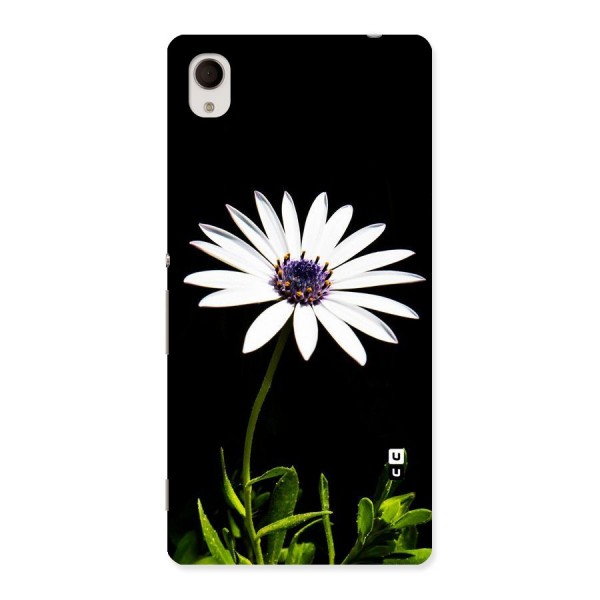 Flower White Spring Back Case for Sony Xperia M4