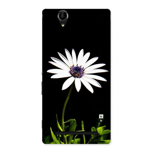 Flower White Spring Back Case for Sony Xperia T2