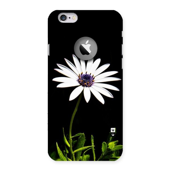 Flower White Spring Back Case for iPhone 6 Logo Cut