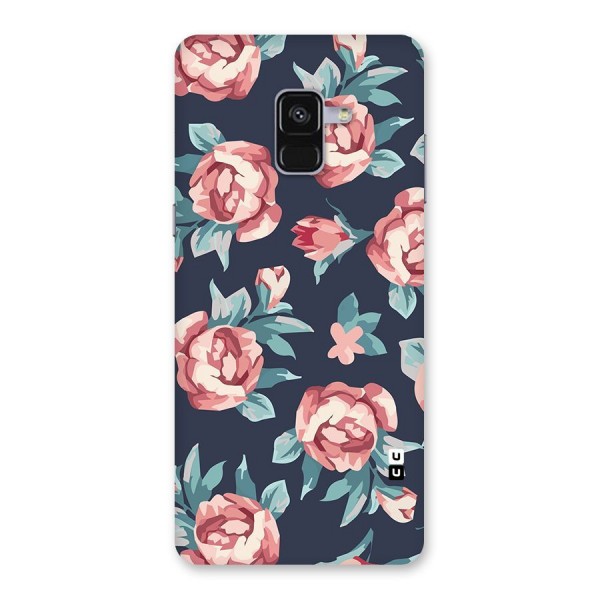 Flowers Painting Back Case for Galaxy A8 Plus