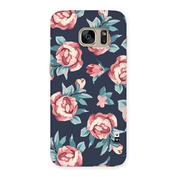 Flowers Painting Back Case for Galaxy S7