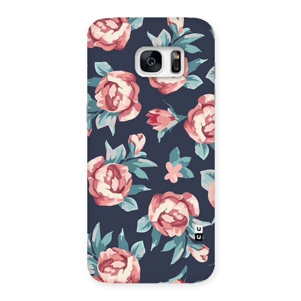 Flowers Painting Back Case for Galaxy S7 Edge