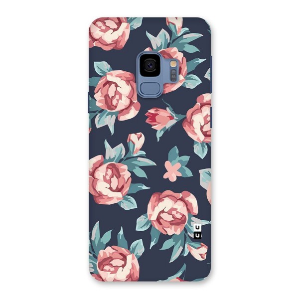 Flowers Painting Back Case for Galaxy S9