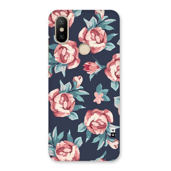 Flowers Painting Back Case for Mi A2