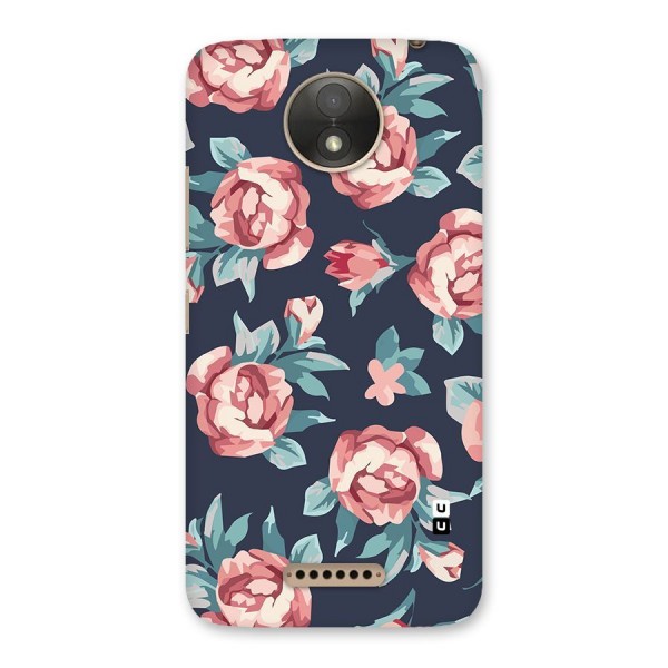 Flowers Painting Back Case for Moto C Plus