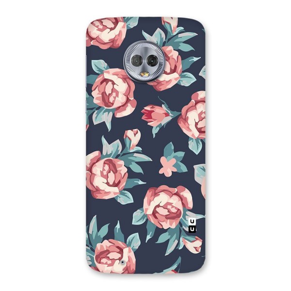Flowers Painting Back Case for Moto G6