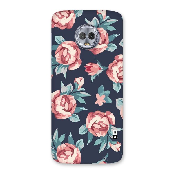 Flowers Painting Back Case for Moto G6 Plus
