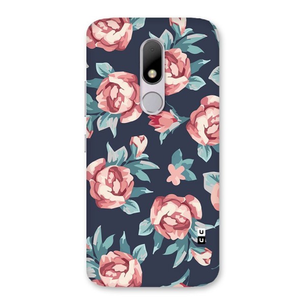 Flowers Painting Back Case for Moto M