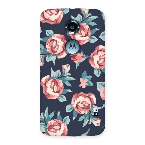 Flowers Painting Back Case for Moto X 2nd Gen