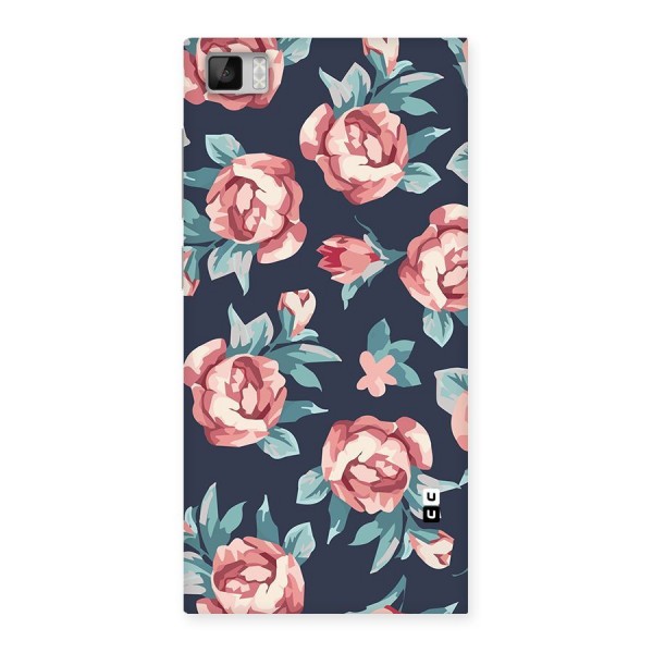 Flowers Painting Back Case for Xiaomi Mi3