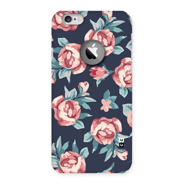 Flowers Painting Back Case for iPhone 6 Logo Cut