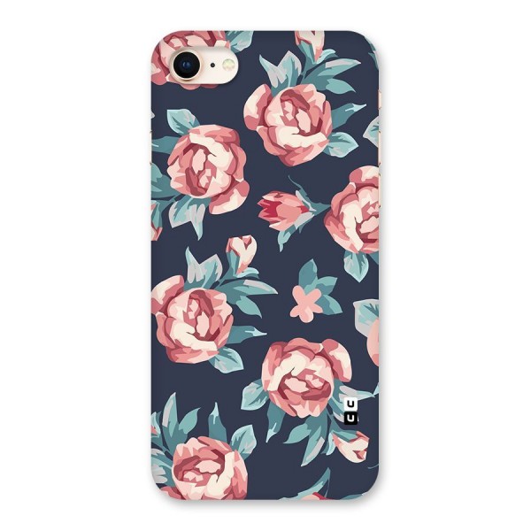 Flowers Painting Back Case for iPhone 8