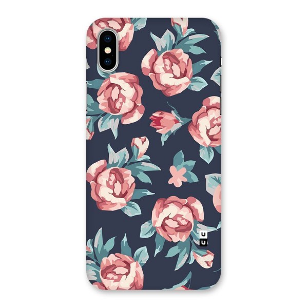 Flowers Painting Back Case for iPhone XS