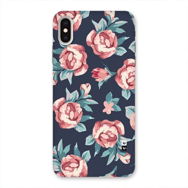 Flowers Painting Back Case for iPhone XS Max