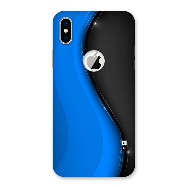 Flowing Colors Back Case for iPhone X Logo Cut