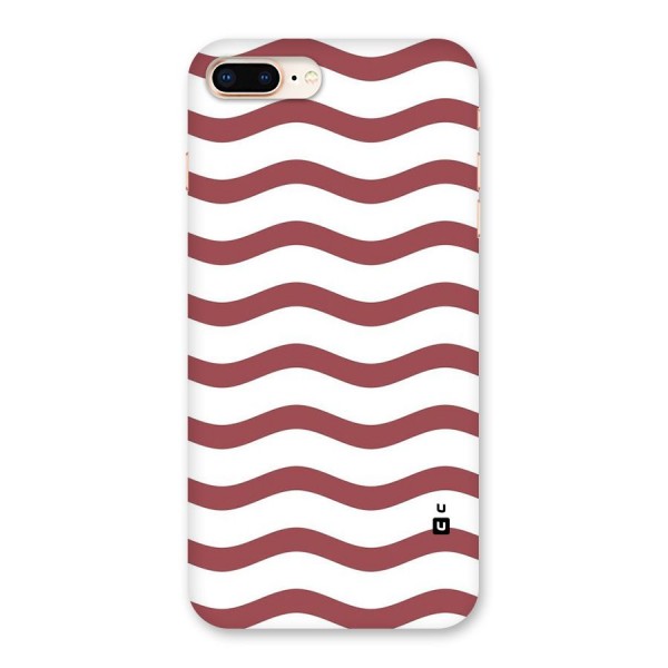Flowing Stripes Red White Back Case for iPhone 8 Plus