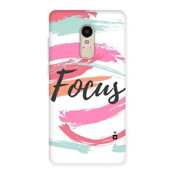 Focus Colours Back Case for Xiaomi Redmi Note 4