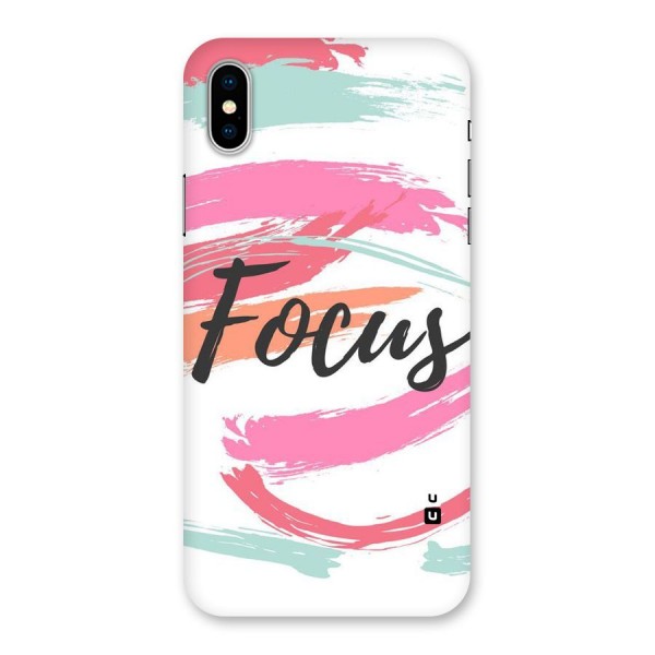Focus Colours Back Case for iPhone XS