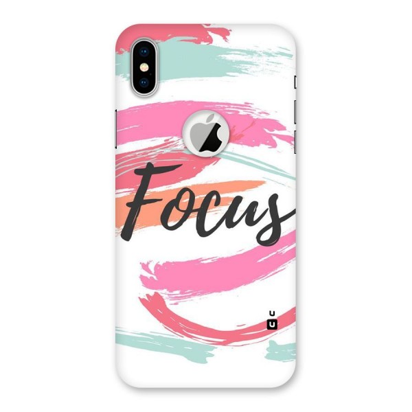 Focus Colours Back Case for iPhone XS Logo Cut