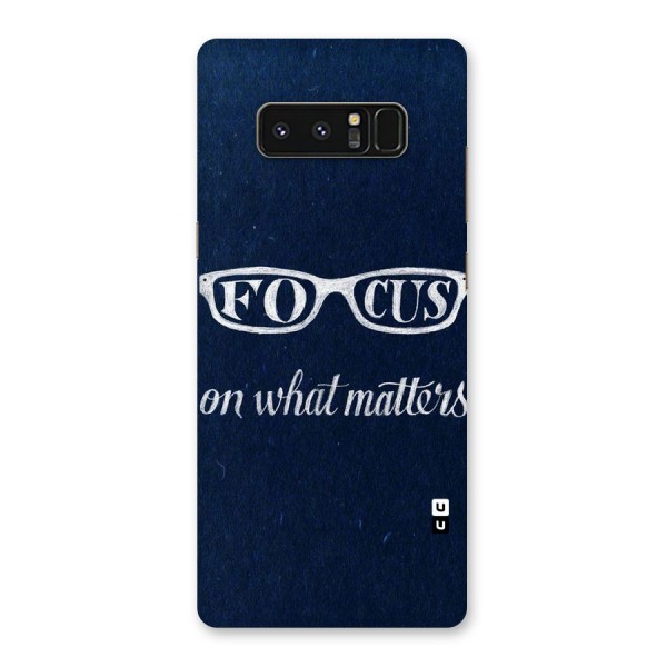 Focus Matters Back Case for Galaxy Note 8