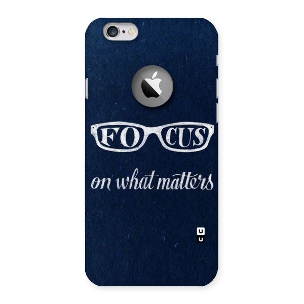 Focus Matters Back Case for iPhone 6 Logo Cut