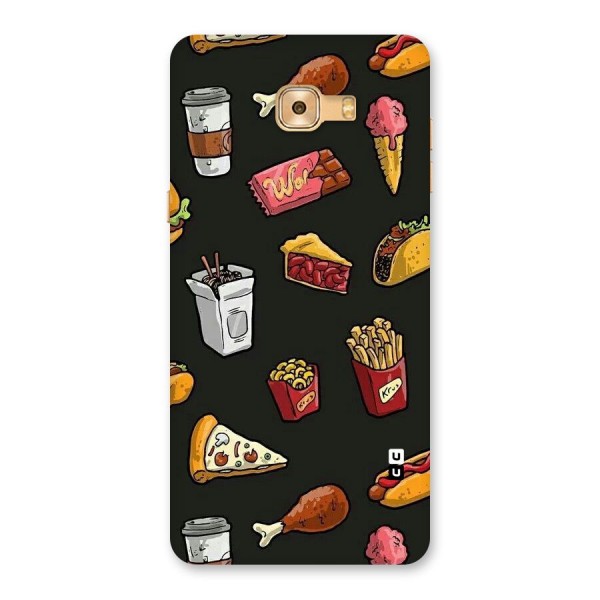 Foodie Pattern Back Case for Galaxy C9 Pro