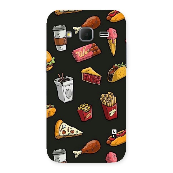 Foodie Pattern Back Case for Galaxy Core Prime