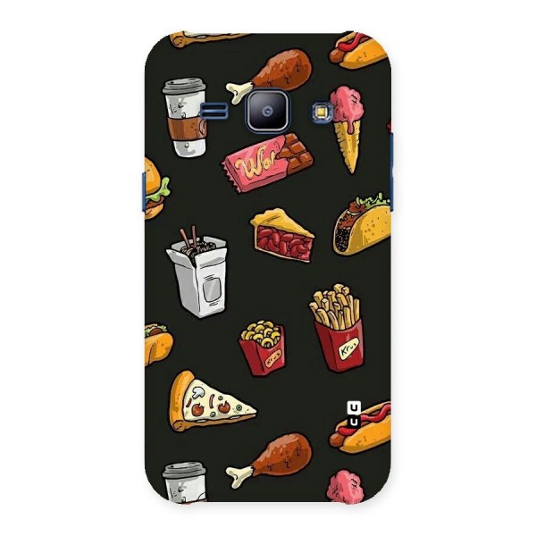 Foodie Pattern Back Case for Galaxy J1