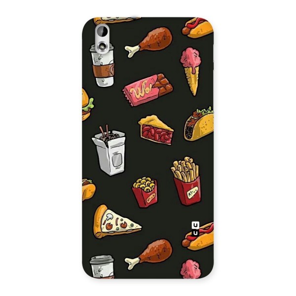 Foodie Pattern Back Case for HTC Desire 816s