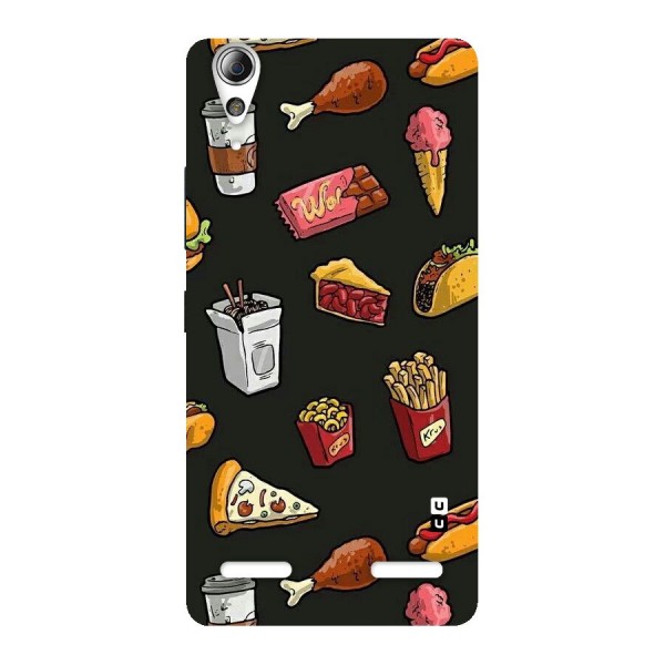 Foodie Pattern Back Case for Lenovo A6000