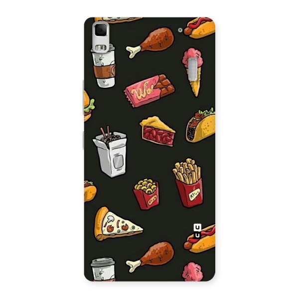 Foodie Pattern Back Case for Lenovo K3 Note