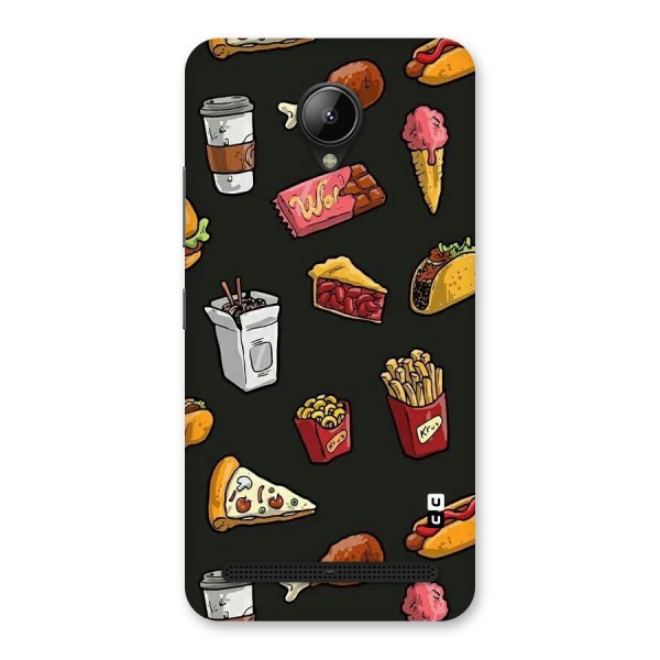 Foodie Pattern Back Case for Lenovo C2