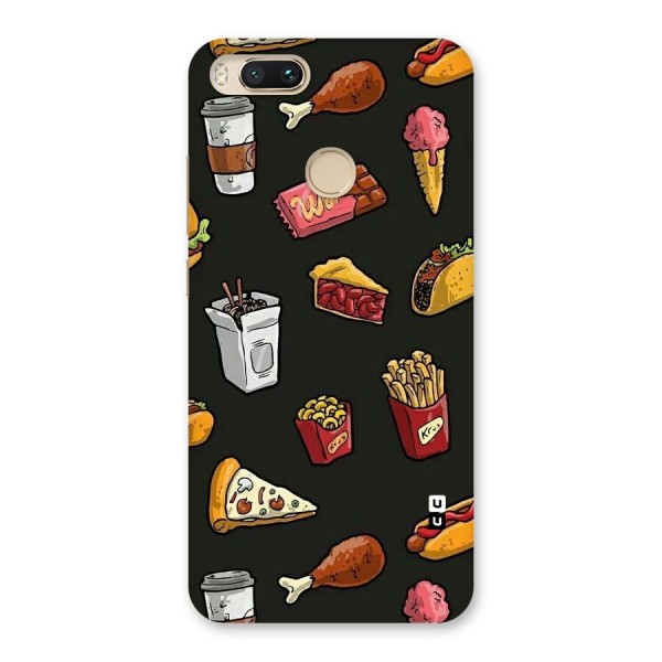 Foodie Pattern Back Case for Mi A1