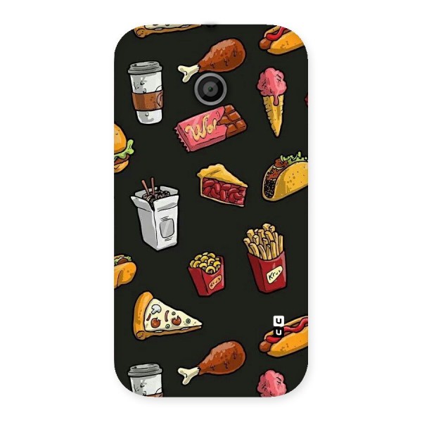 Foodie Pattern Back Case for Moto E