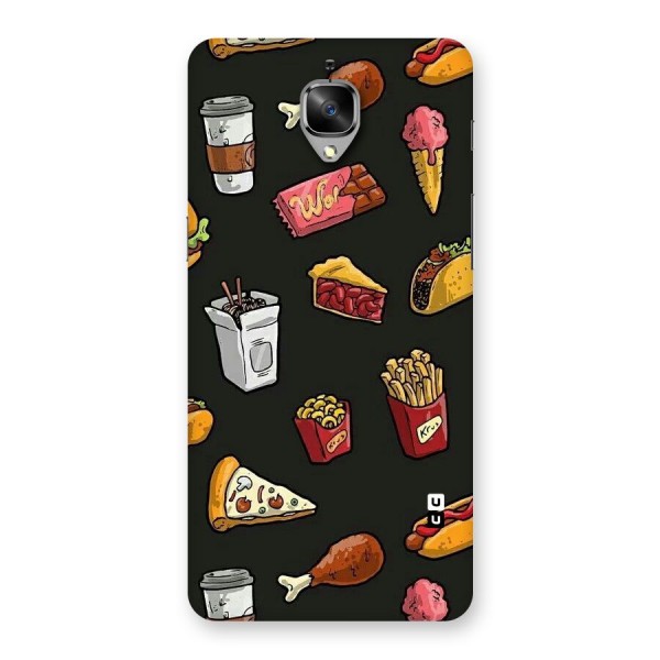 Foodie Pattern Back Case for OnePlus 3